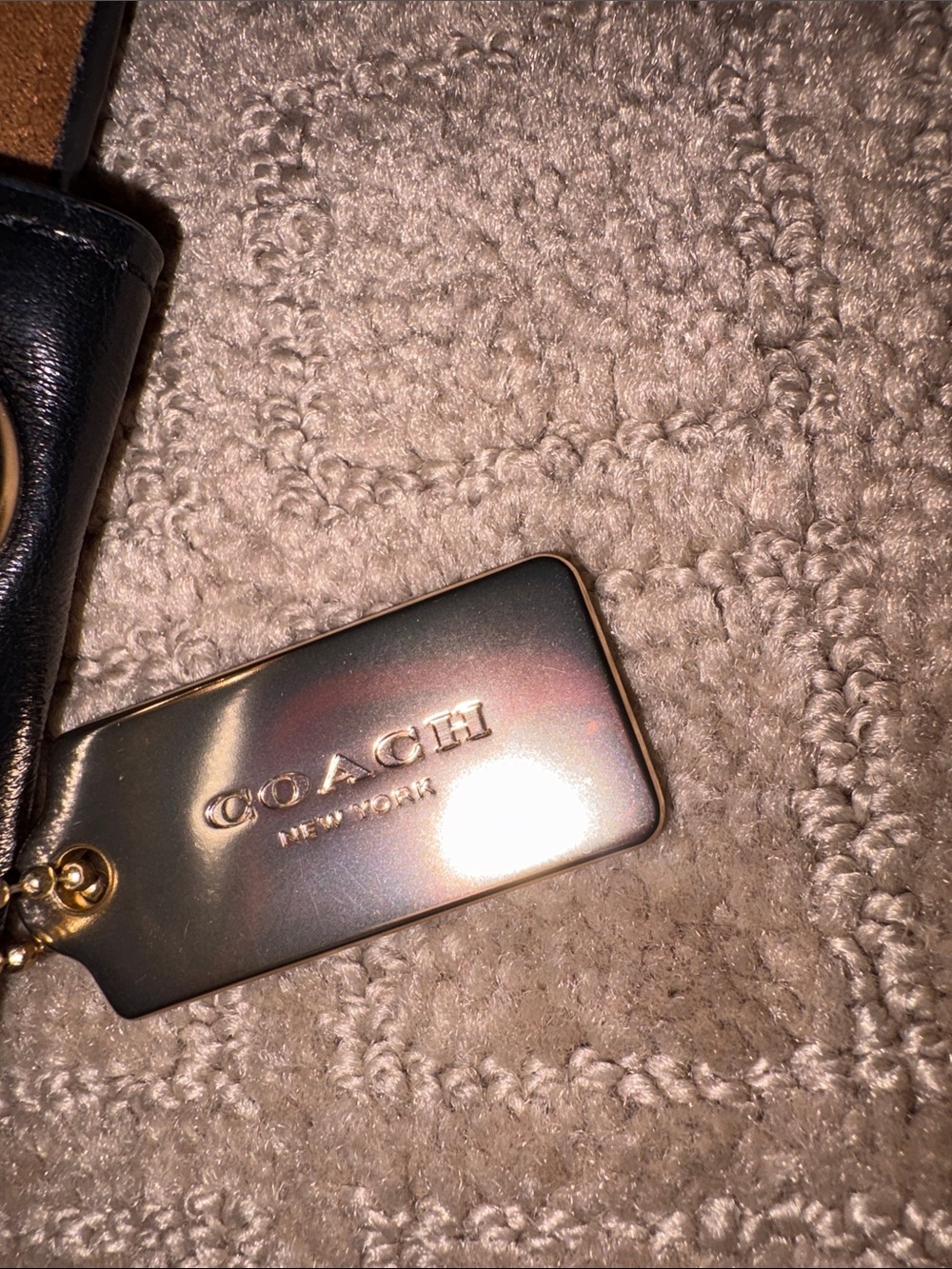 COACH Elodie in Signature canvas/black leather. - Picture 10 of 13
